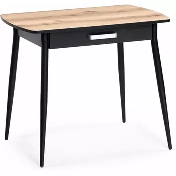 Кухонный стол Woodville Вики 90х60х77 делано / черный (ЛДСП) арт.587511