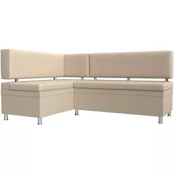 Кухонный уголок Стайл левый (экокожа бежевая) Лига Диванов 114526L