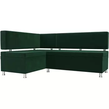 Кухонный уголок Стайл левый (велюр зеленый) Лига Диванов 111657L