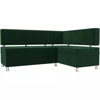 Кухонный уголок Стайл правый (велюр зеленый) Лига Диванов 111657