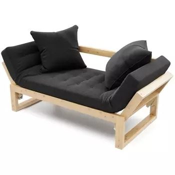 Кушетка Arsko Амбер сосна черная рогожка