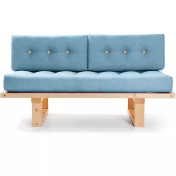 Кушетка Arsko Торн-М сосна голубая рогожка