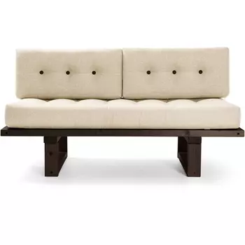 Кушетка Arsko Торн-М венге белая рогожка