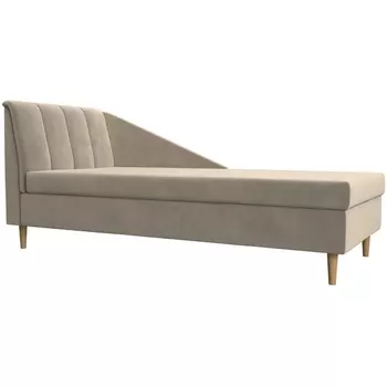 Кушетка Астер левая (Микровельвет бежевый) Лига Диванов 104517L