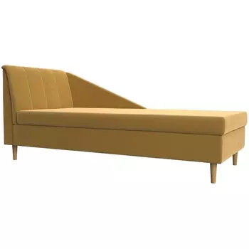 Кушетка Астер левая (Микровельвет желтый) Лига Диванов 113392L