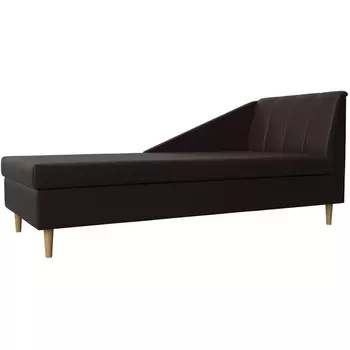 Кушетка Астер правая (Экокожа коричневый) Лига Диванов 113398