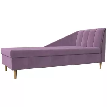 Кушетка Астер правая (Микровельвет фиолетовый) Лига Диванов 113394