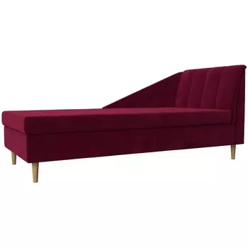 Кушетка Астер правая (Микровельвет красный) Лига Диванов 113395