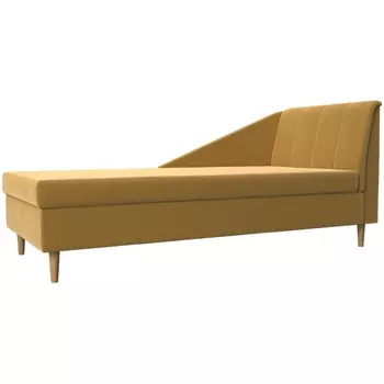 Кушетка Астер правая (Микровельвет желтый) Лига Диванов 113392