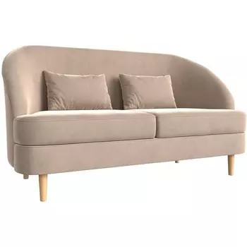 Кушетка Атико (велюр бежевый, подушки велюр бежевый) Лига Диванов 109879