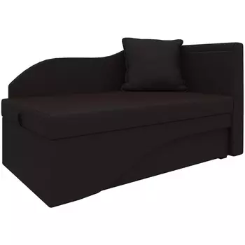 Кушетка Гармония правый (экокожа коричневая) Лига Диванов 28135