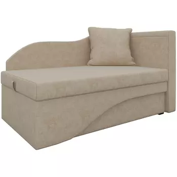 Кушетка Гармония правый (микровельвет бежевый) Лига Диванов 28138