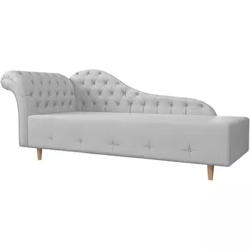 Кушетка Камерон левый (экокожа белая) Лига Диванов 110111L