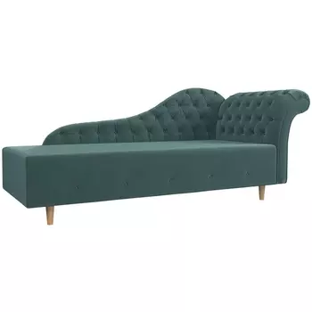 Кушетка Камерон правый (Велюр бирюзовый) Лига Диванов 110091