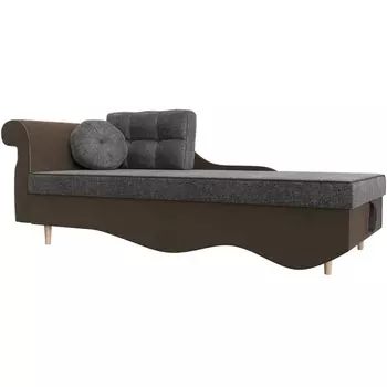 Кушетка Лорд левая (Рогожка/Серый) Лига Диванов 119353L