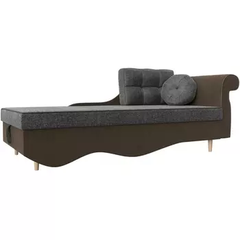 Кушетка Лорд правая (Рогожка/Серый) Лига Диванов 119353