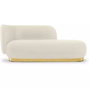 Кушетка Lucca левая ОГОГО (арт.851197), (Искусственный мех/Белый) ОГОГО Обстановочка!