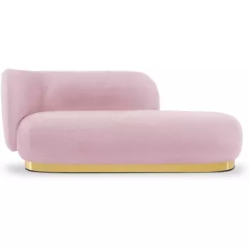 Кушетка Lucca левая ОГОГО (арт.851203), (Искусственный мех/Розовый) ОГОГО Обстановочка!