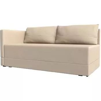 Кушетка Никас левая (Экокожа/Бежевый) Лига Диванов 118424L