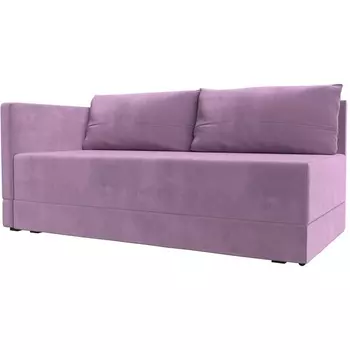 Кушетка Никас левая (Микровельвет/Фиолетовый) Лига Диванов 118412L