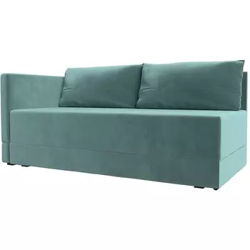 Кушетка Никас левая (Велюр/Бирюзовый) Лига Диванов 118392L