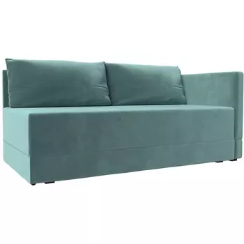 Кушетка Никас правая (Велюр/Бирюзовый) Лига Диванов 118392