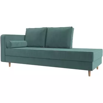 Кушетка Прайм левый (Велюр бирюзовый) Лига Диванов 100874L