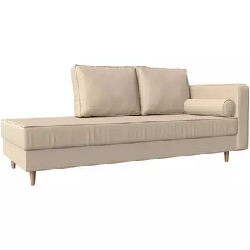 Кушетка Прайм правый (экокожа бежевая) Лига Диванов 100891