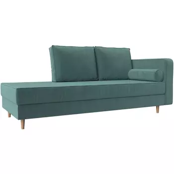 Кушетка Прайм правый (Велюр бирюзовый) Лига Диванов 100874