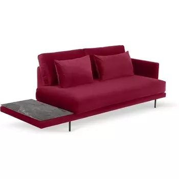 Кушетка Ricadi ОГОГО (арт.809973), (Ткань/Бордовый,Серый) ОГОГО Обстановочка!
