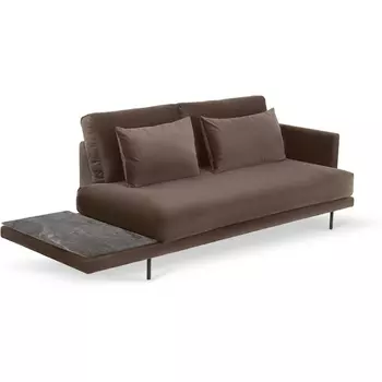 Кушетка Ricadi ОГОГО (арт.809974), (Ткань/Коричневый,Серый) ОГОГО Обстановочка!