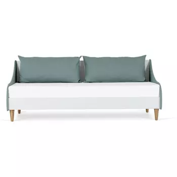 Кушетка Rili ОГОГО (арт.850055), (Ткань,ЛДСП/Голубой) ОГОГО Обстановочка!