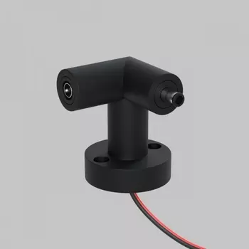 L - соединитель (R) настенно-потолочный монтаж 24В с проводом Imex Thin & Smart IL.0060.4006-W-BK