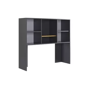 Лайт-2 Надстройка стола компьютерного 1200 Mebelson (ЛДСП/Дуб крафт золотой,Серый) арт.NKL02S1.2.3319