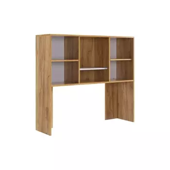 Лайт-2 Надстройка стола компьютерного 1200 Mebelson (ЛДСП/Дуб крафт золотой,Белый) арт.NKL02S1.2.2725