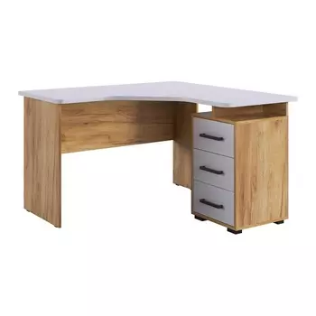 Лайт-2 Стол компьютерный 1200 угловой Mebelson (ЛДСП/Дуб крафт золотой,Белый) арт.SKL2.2N02.2725