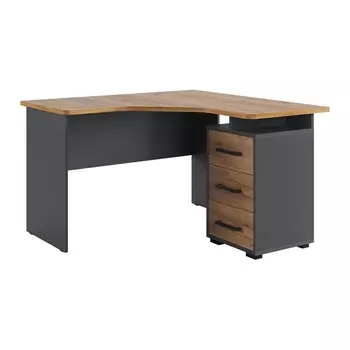 Лайт-2 Стол компьютерный 1200 угловой Mebelson (ЛДСП/Дуб крафт золотой,Серый) арт.SKL2.2N02.3319