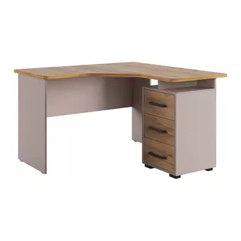 Лайт-2 Стол компьютерный 1200 угловой Mebelson (ЛДСП/Дуб крафт золотой,Бежевый) арт.SKL2.2N02.3369