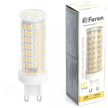 Лампа светодиодная Feron 38212 LB-437 G9 15W 2700K
