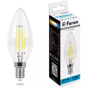 Лампа светодиодная Feron 38227 LB-66 Свеча E14 7W 6400K
