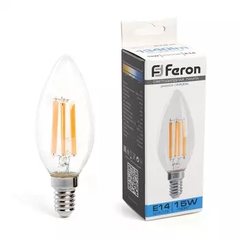 Лампа светодиодная Feron 38259 LB-717 Свеча E14 15W 6400K