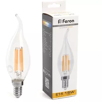 Лампа светодиодная Feron 38261 LB-718 Свеча на ветру E14 15W 2700K