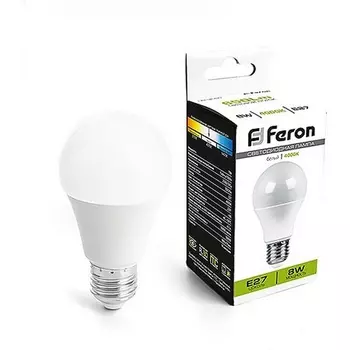 Лампа светодиодная Feron 41372 LB-3091, A60 8W 220V E27 4000К