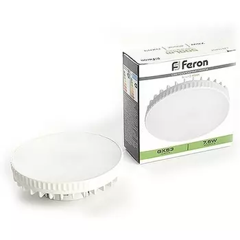 Лампа светодиодная Feron 41398 LB-3451, GX53 (таблетка) 7,5W 230V GX53 4000К