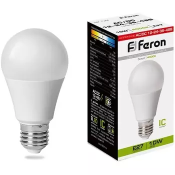 Лампа светодиодная низковольтная Feron 38265 LB-192 Шар E27 10W 4000K