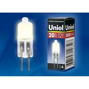 Лампочка галогеновая JC-12/20/G4 Uniel CL