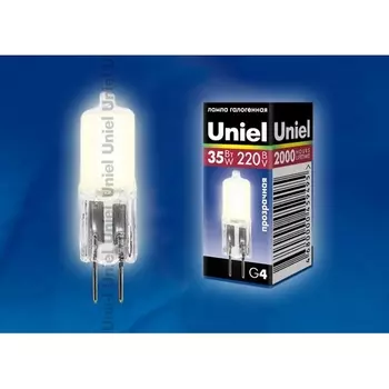 Лампочка галогеновая JC-220/35/G4 Uniel CL