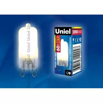 Лампочка галогеновая JCD-FR-60/G9 картон Uniel