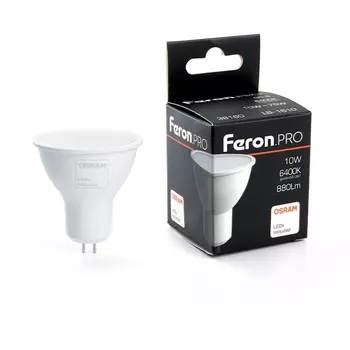 Лампочка рефлекторная Feron 38160 PRO LB-1610 MR16 G5.3 10W 6400K