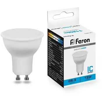 Лампочка рефлекторная Feron 38193 LB-960 MR16 GU10 13W 6400K
